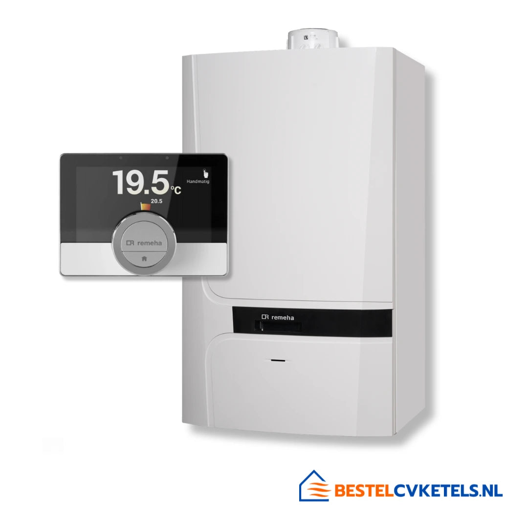 Remeha Calenta Ace-matic 40L HR CV-ketel CW6 met eTwist slimme thermostaat, 80/80 mm, hoog rendement - model 7865296